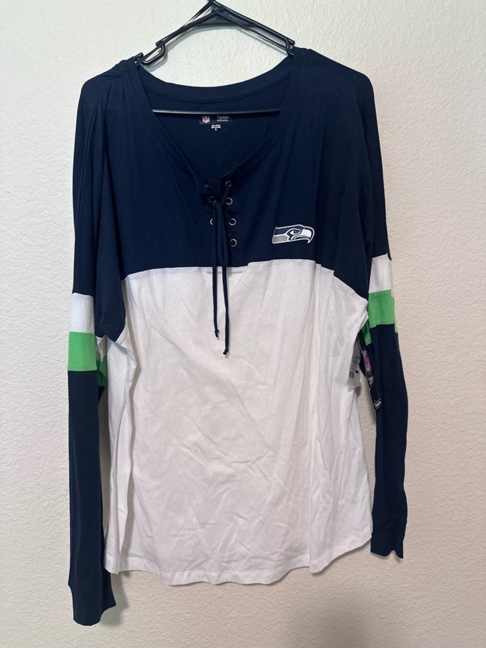 Team Apparel Navy NFL Logo Tee - Navy & White